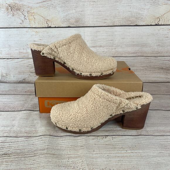 Korks Teddy Womens Sz 10M Mules Natural Tan - Picture 2 of 11